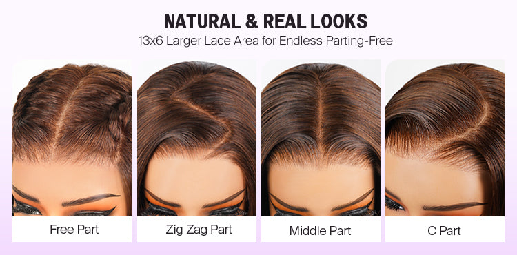Ash Blonde Ombre 13x6 Glueless Wig Natural Look Details
