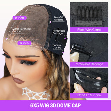 Highlight 6x5 Wig 3D Dome Cap
