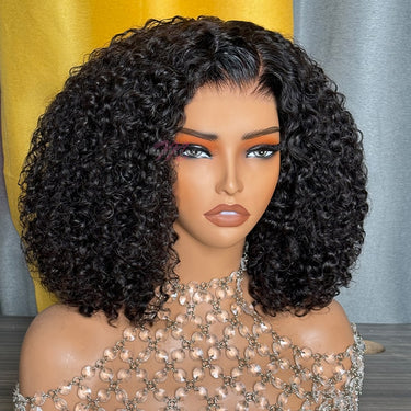 {Super Sale} Megalook Limited Design Pre-Cut Glueless 5x6 Lace Closure Loose Curly/Deep Curly Wig