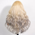 Blonde To Grey Ombre 13x6 Glueless Wig Back Show