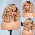 Ombre Ash Blonde Highlight Bob Wig Side Show