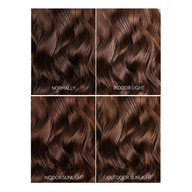 Brown Wig Under Different Lights