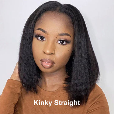 Kinky Straight 13x4 Bob Wig