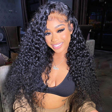 Megalook Curly 360 Lace Frontal Wig Preplucked Brazilian Curly Lace Wig With Baby Hair