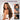 Megalook 13x6 Three-Go™ Perruques Balayage Mèches Sans Colle Cheveux Lisses Avec Cordon 100% Cheveux Humains