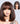Black And Brown Straight Bob Glueless Wig With Bangs 12Inch