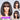 Black Straight Bob Glueless Wig With Bangs 12Inch