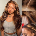 Piano Highlight Body Wave Lace Front Wig