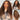 Piano Highlight Water Wave Lace Front Wig Model Show In Front Side Back