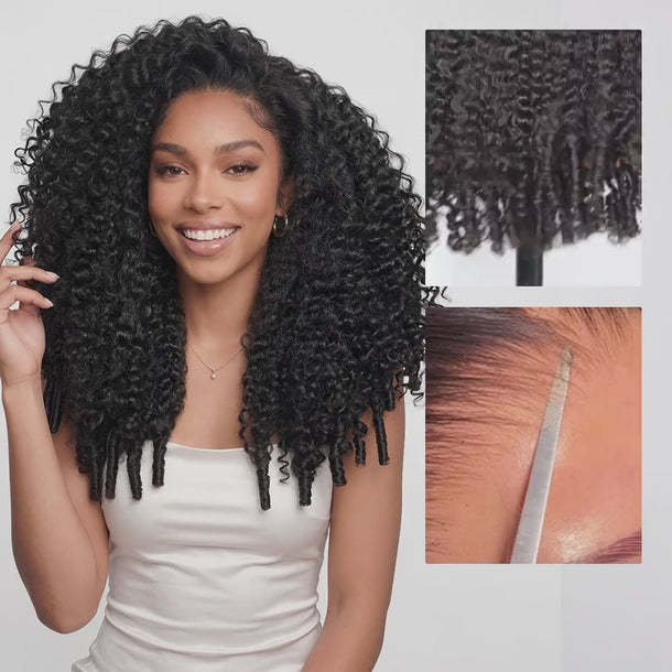 Burmese Curly Zero Wear HD Lace Wigs High Density Details &autoplay