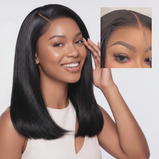 Straight 13x5 Glueless Bob Wig Details &autoplay