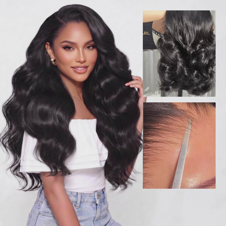 Body Wave 350% Double Luxe Density Zero Wear HD Lace Wig Details &autoplay
