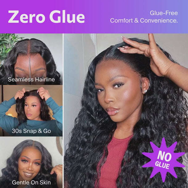 Bohemian Curly Zero Wear Truly Snap & Go HD Lace Wig Zero Glue Comfort All Day &autoplay