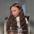 Chocolate Brown Bohemian Curly 13x6 Three Go Wig Video