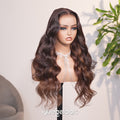 Chestnut Brown Ombre Body Wave 13x6 Three Go Wig Video Show Details
