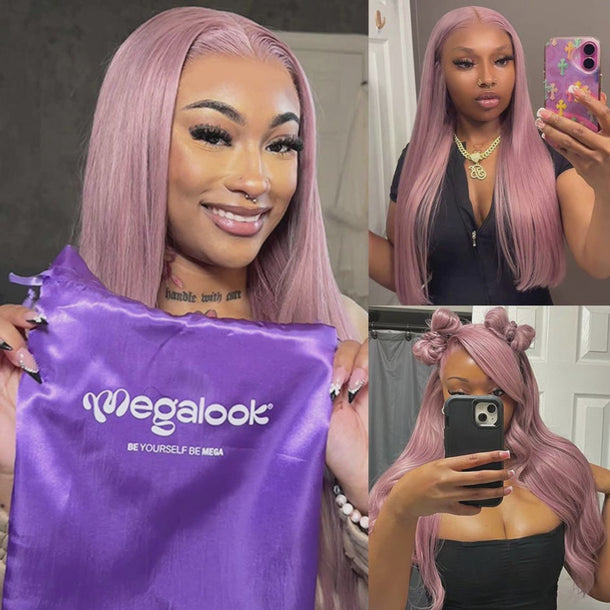 Ash Purple 13x6 Three Go Glueless Wig Video Show Collection