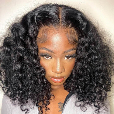 Megalook Bogo Free Thin V Part Wig Bob Human Hair Wigs Without Leave Out