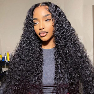 Megalook Bogo Free 4x4 Lace Closure Jerry Curly Transparent Lace Front Wigs