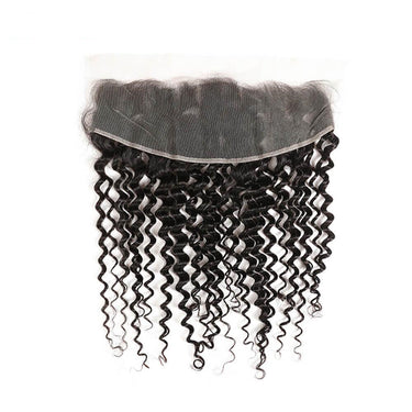 4x4/5x5/13x6/13x4 Transparent Lace Frontal Closure Brazilian Deep Wave Virgin Hair Ear to Ear Frontal Free Part